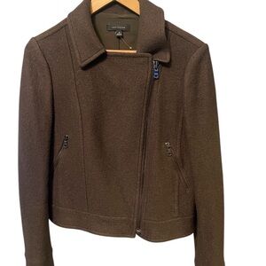 Ann Taylor Dark green Wool Utility Jacket